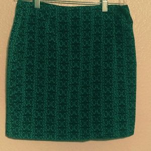 Forever 21 Turquoise & black wrap skirt